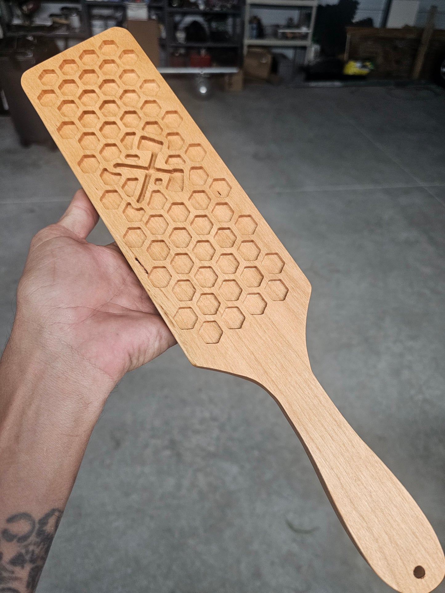 Honecomb AXE wood 16" Spanking paddle