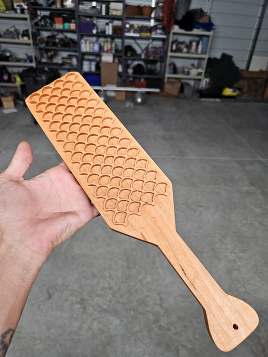 Mermaid scales wood 15" Spanking paddle